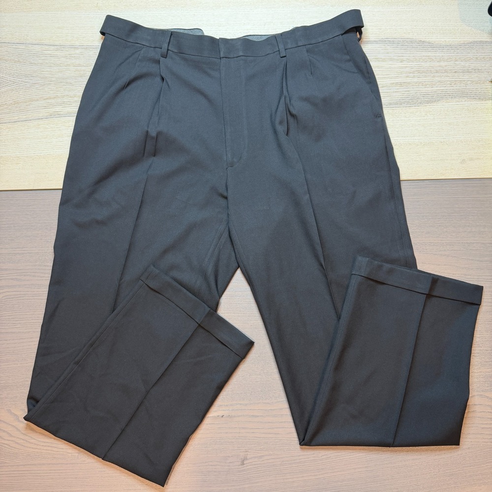 Haggar Pants Men 40x32 Premium Comfort Classic Preppy Work
